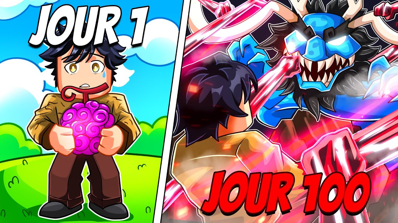 J'ai Surv&eacute;cu 100 JOURS dans ONE PIECE (Roblox)