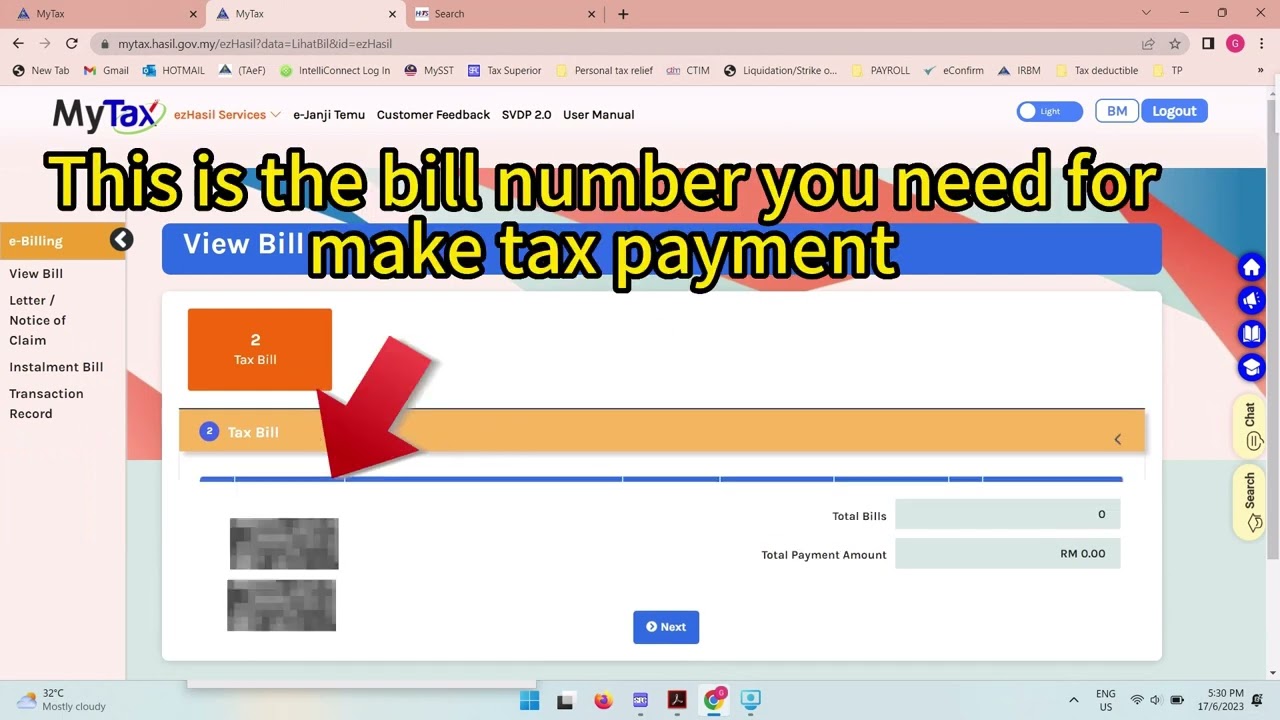 [11-8-2023] BryHASIL Where to get bill number after e-Filing income tax Form B/BE/C