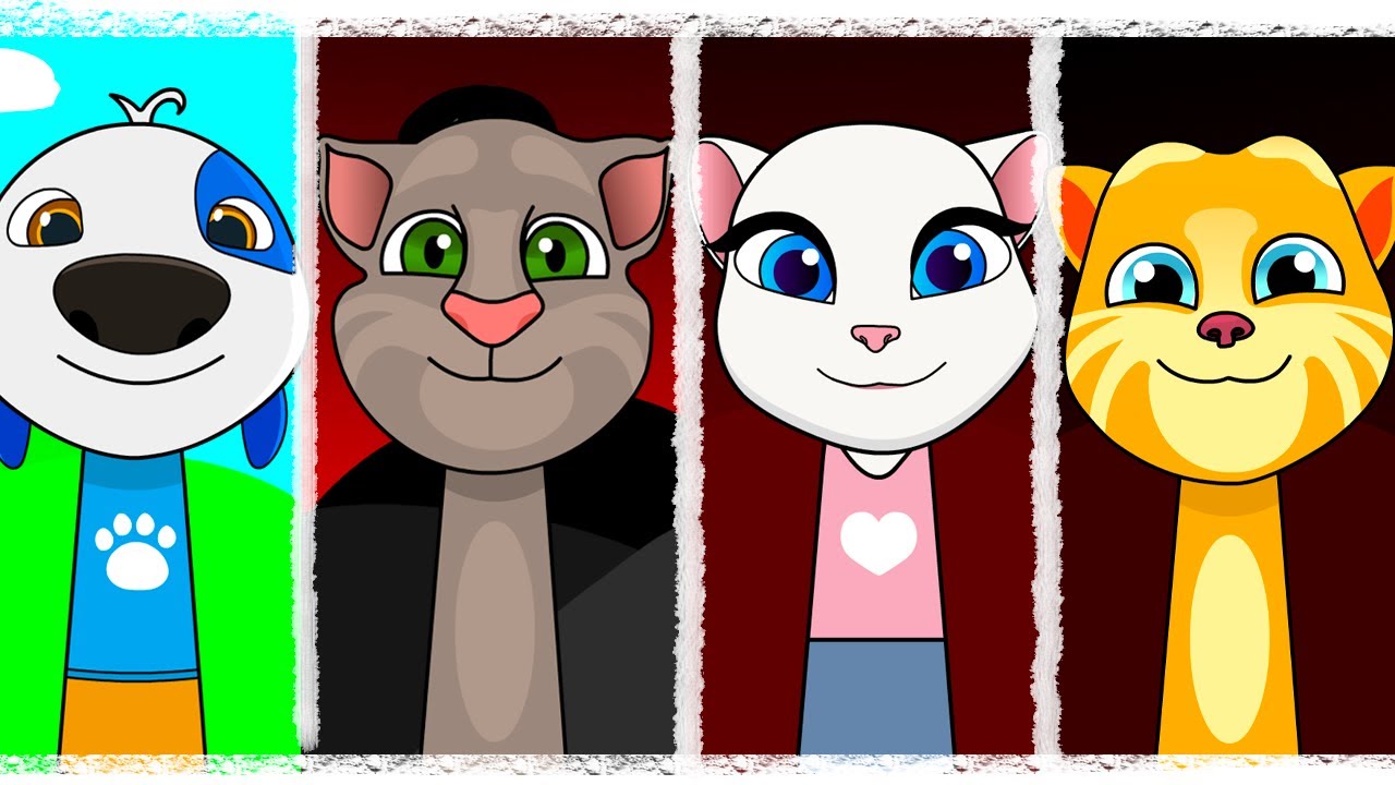 My Sprunki OC: TALKING TOM,TALKING ANGELA,GINGER,HANK