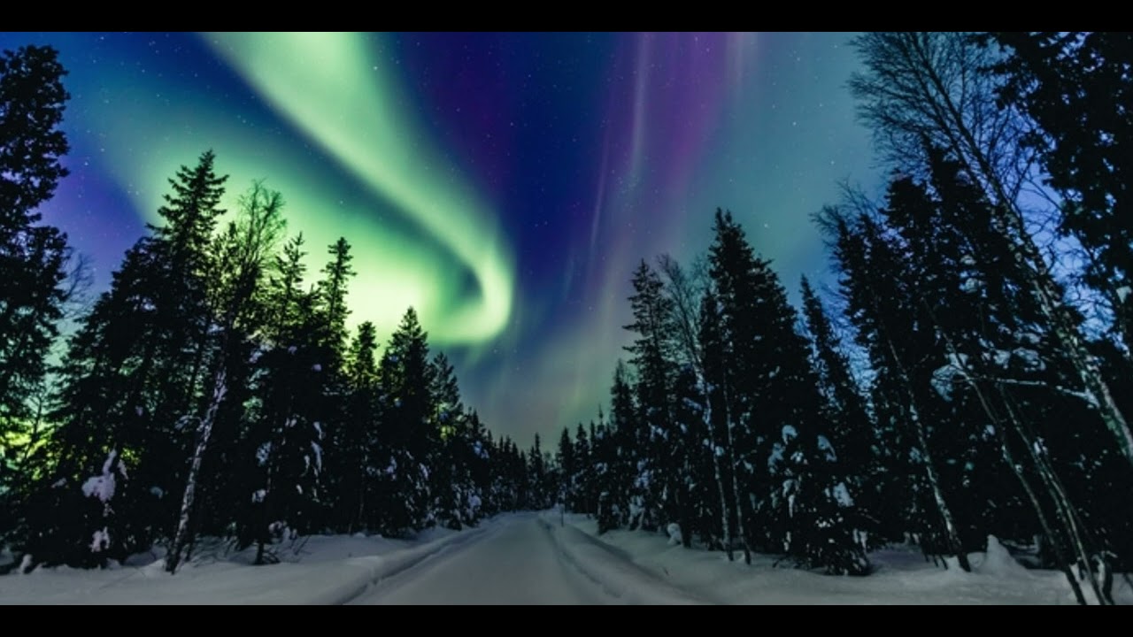 Northern sky - Aurora Borealis - Fantasy flute orchestral music, beautiful fairy tale melody