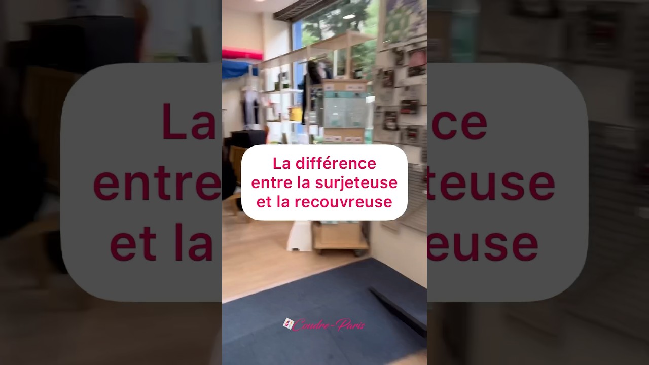 Katia nous explique la diff&eacute;rence entre la surjeteuse et la recouvreuse 😃 #couture