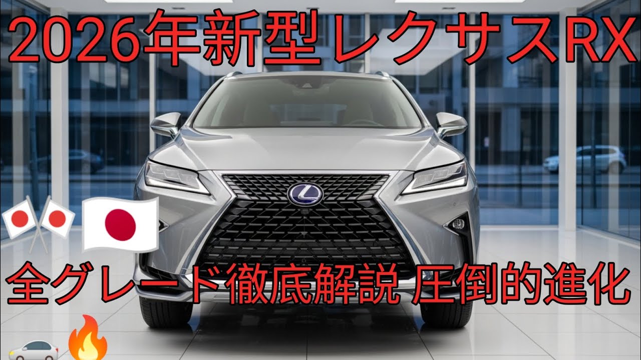 2026年新型レクサスRX徹底解説RX300 RX350 RX450h RX450hLの全グレード比較内装 外装 走行性能 ハイブリッド最新情報ミドルサイズSUVの頂点へ