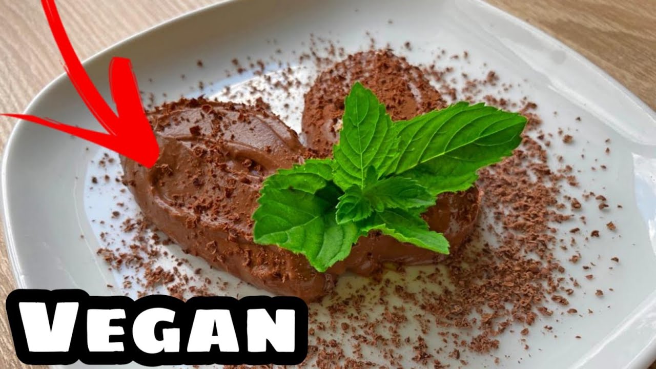 Vegane Mousse au Chocolat aus nur 4 Zutaten!