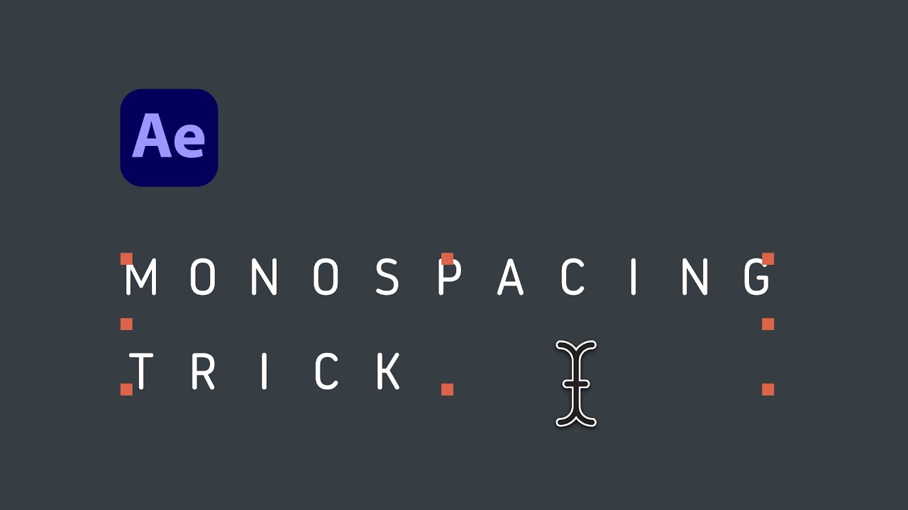 How to make text monospaced in After Effects (easy)