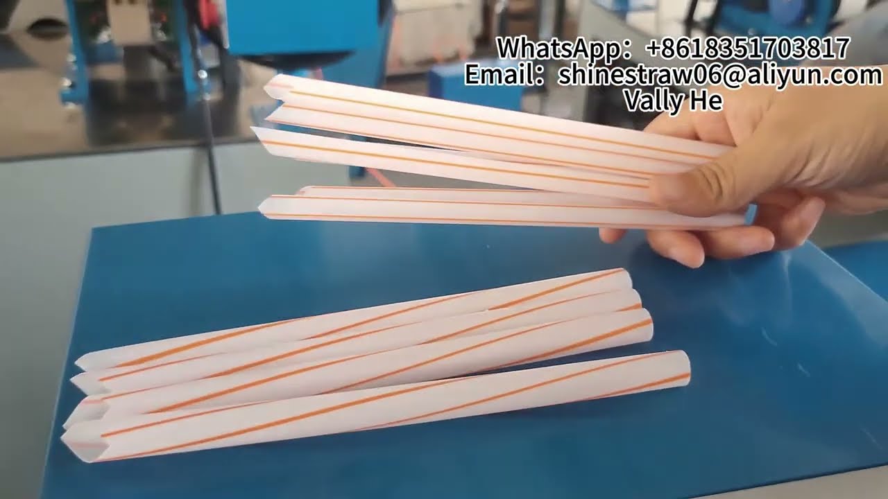 How to operate twisted line plastic straw machine?  2 color Plastic straw extruder with twisted line
