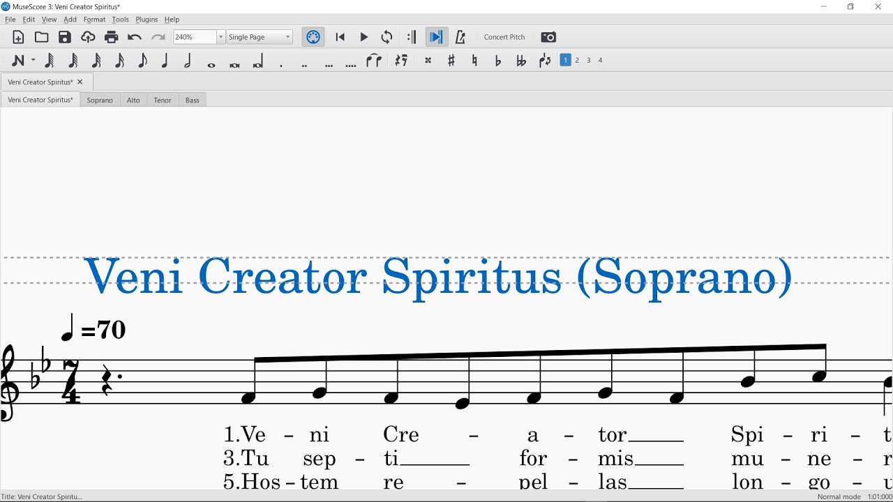 Soprano Study Guide - Veni Creator Spiritus