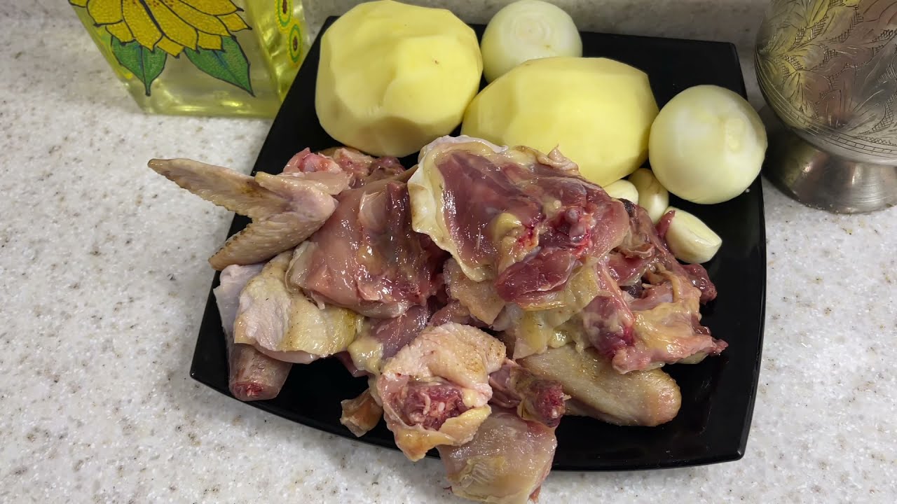 Готовлю дичь: Фазан тушенный с картофелем. Получилось вкусно!