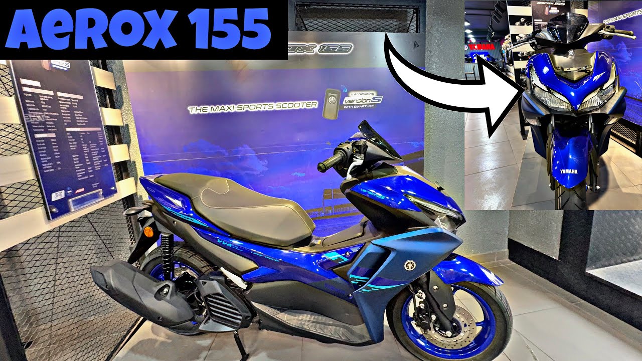 Yamaha Aerox 155 Detailed Walkaround Top Speed Engine Sound 🔥