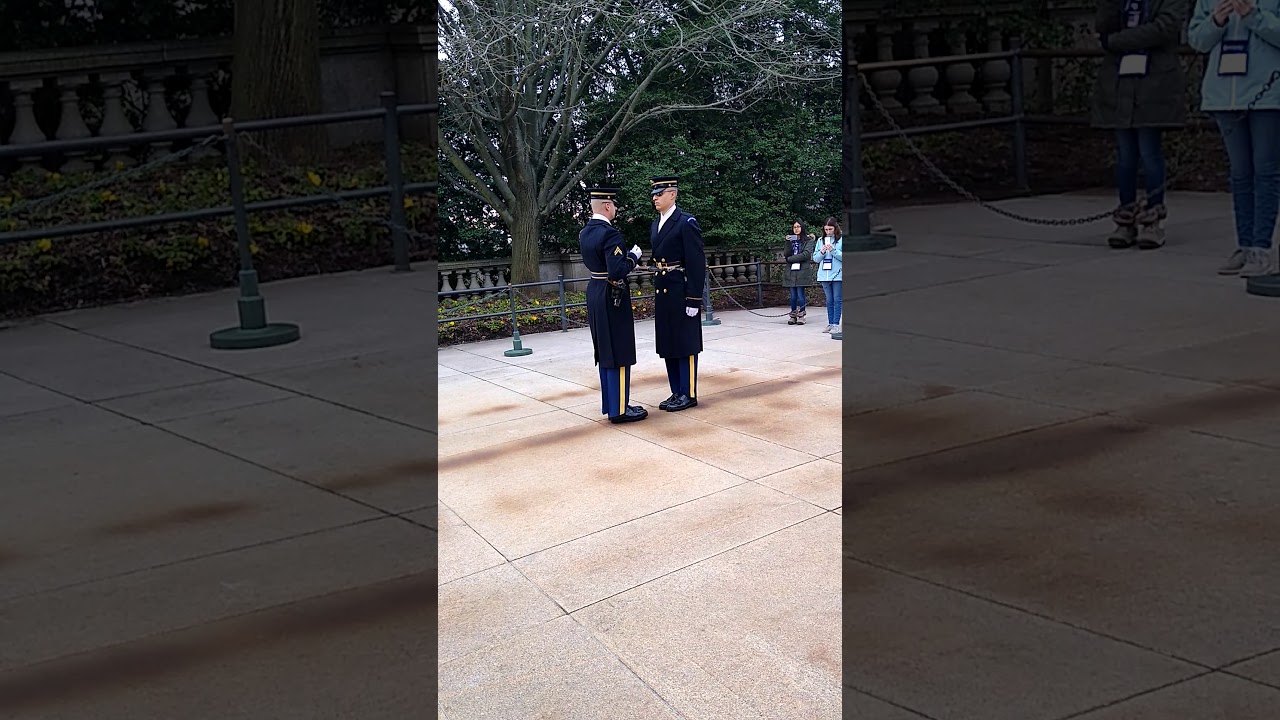 Guard fails inspection at The Tomb of The Unknown Soldier