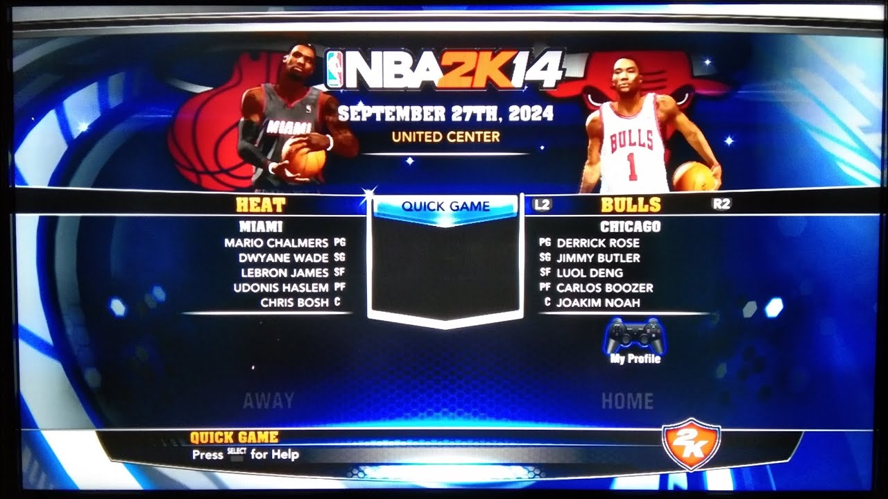 NBA 2K14 (PS3) | Heat 🏀 vs Bulls 🏀