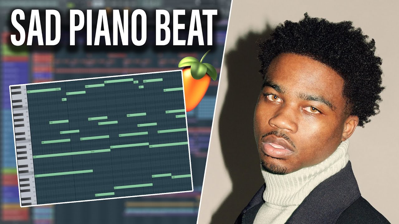 How to Make Sad Piano Beats For Beginners (Roddy Ricch, Juice Wrld, Polo G) | FL Studio