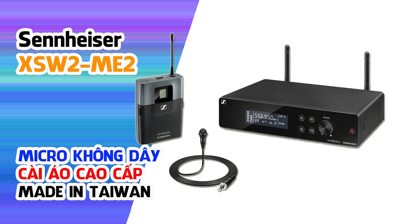 SENNHEISER XSW2-ME2 (MADE IN TAIWAN) // MICRO KHÔNG DÂY CÀI ÁO CAO CẤP