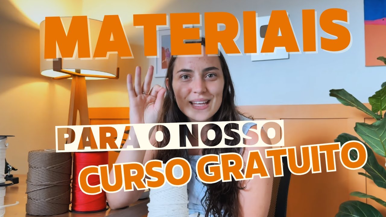 Materiais que Vamos Utilizar no CURSO GRATUITO DAS SANDALIAS EM MACRAME!!
