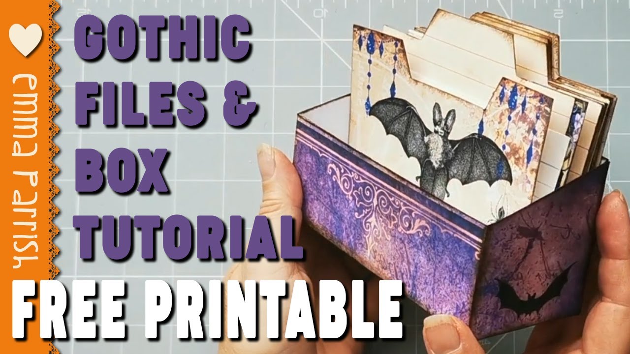 Gothic Junk Journal Folders & Storage Box Ephemera Holder Tutorial