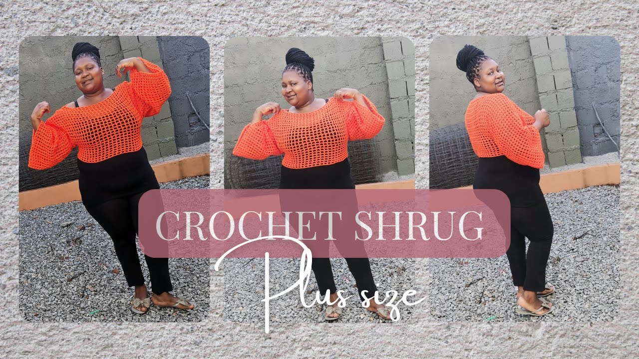 crochet shrug.... plus size version!