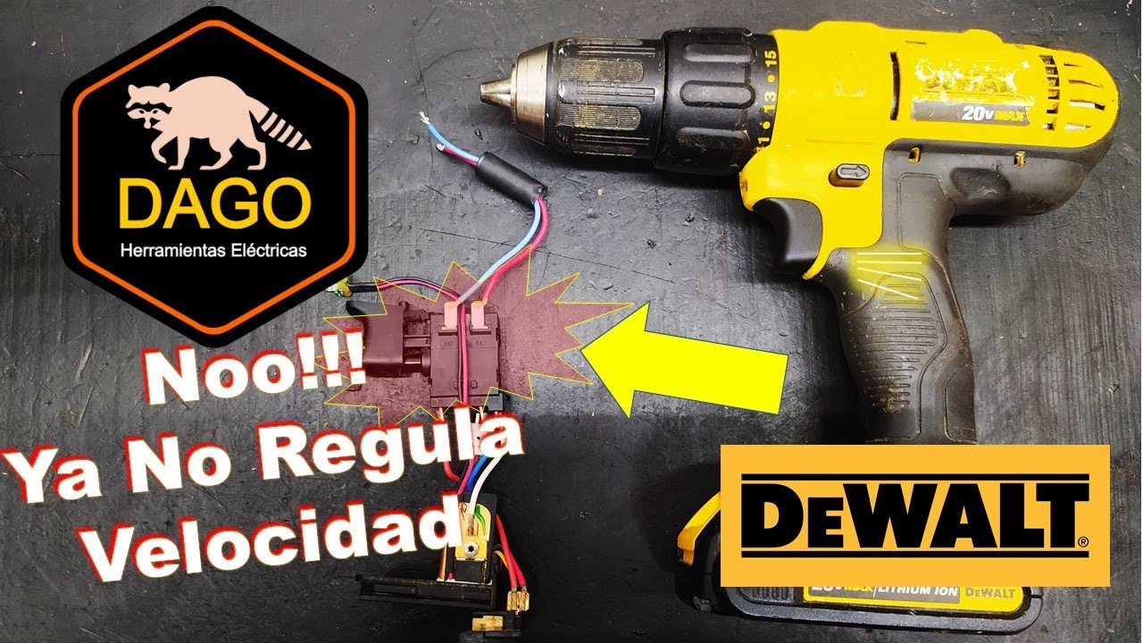 Motor O Interruptor? Funciona Intermitente DCD 776 - 771 Reparar Taladro Inalambrico DEWALT  20V