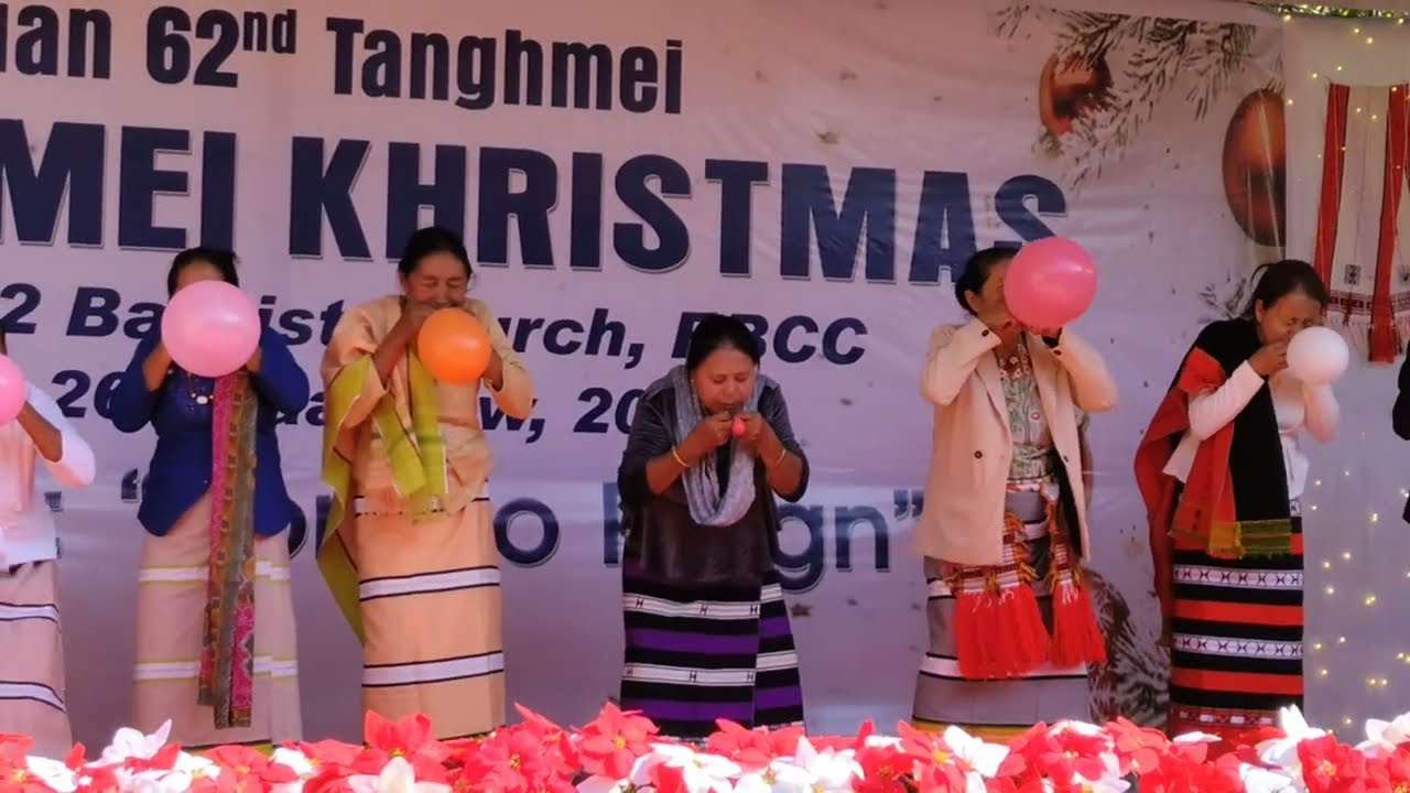 Church Elder's Balloon popping Games (Both Female and Male) Khumji2 Baptist Church RBCC 