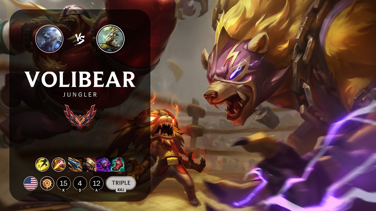 Volibear Jungle vs Master Yi - NA Grandmaster Patch 14.2