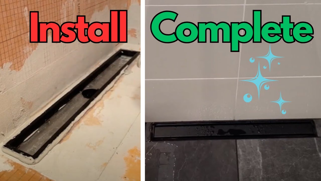 DIY Installation of Schluter Linear Drain in a Shower || Easier Than I Thought