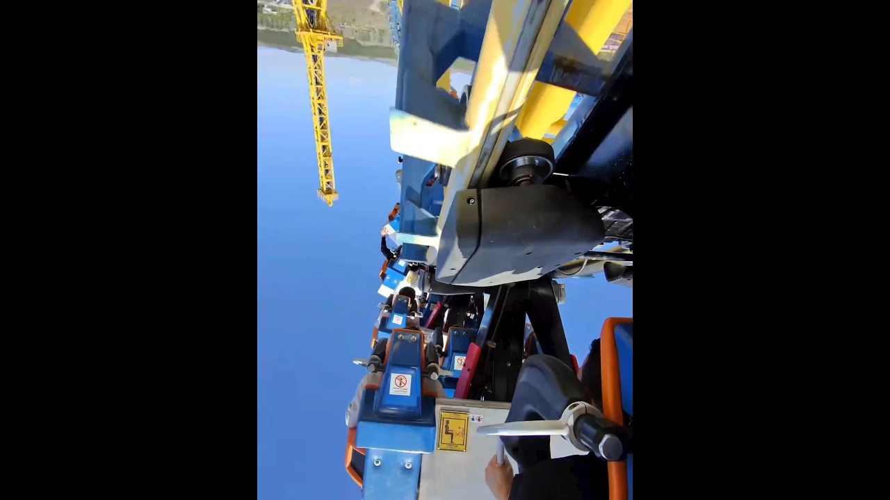 POV de Stunt Fall en última fila. #stuntfall #warner #vekoma #rollercoaster