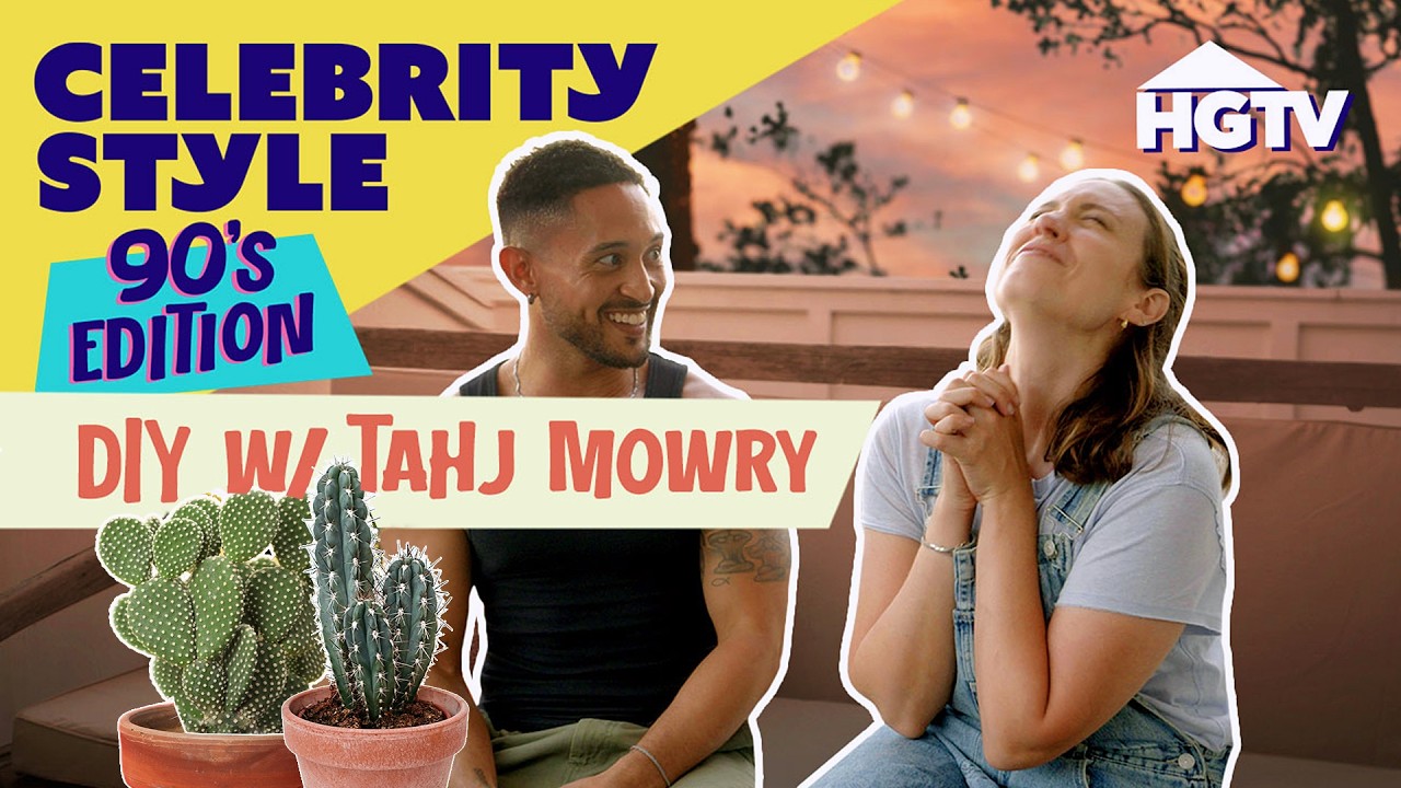 Tahj Mowry's New Outdoor Space is a Vibe | Celebrity Style: 90s Edition | HGTV