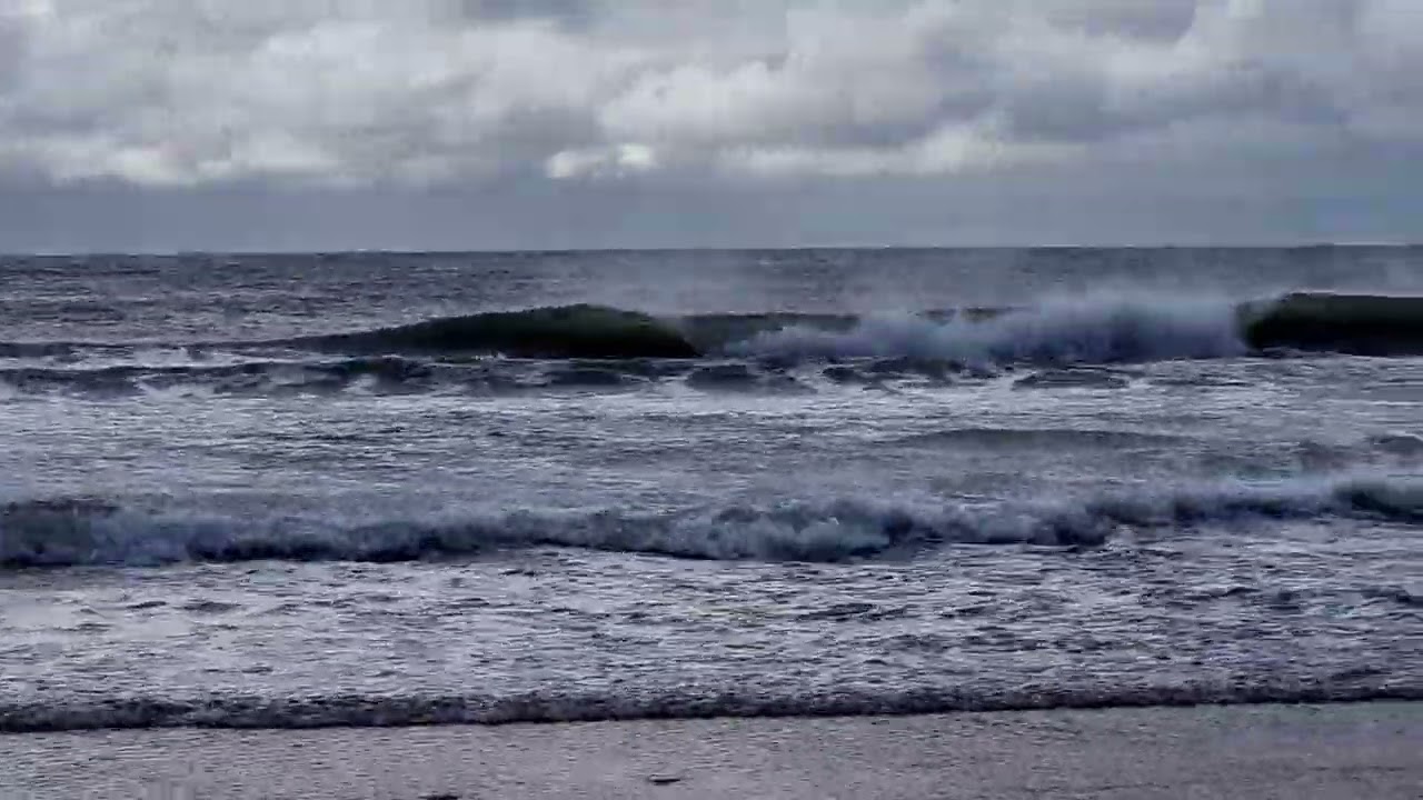 #waves #beach #sea #ocean #sand #sky #clouds 