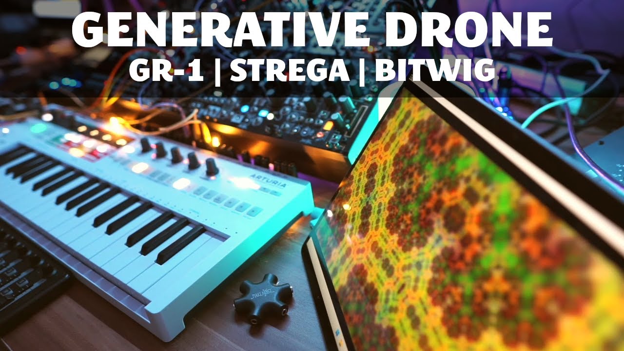 45 minutes of generative granular drone for drifting away  || GR-1 | Strega | Bitwig