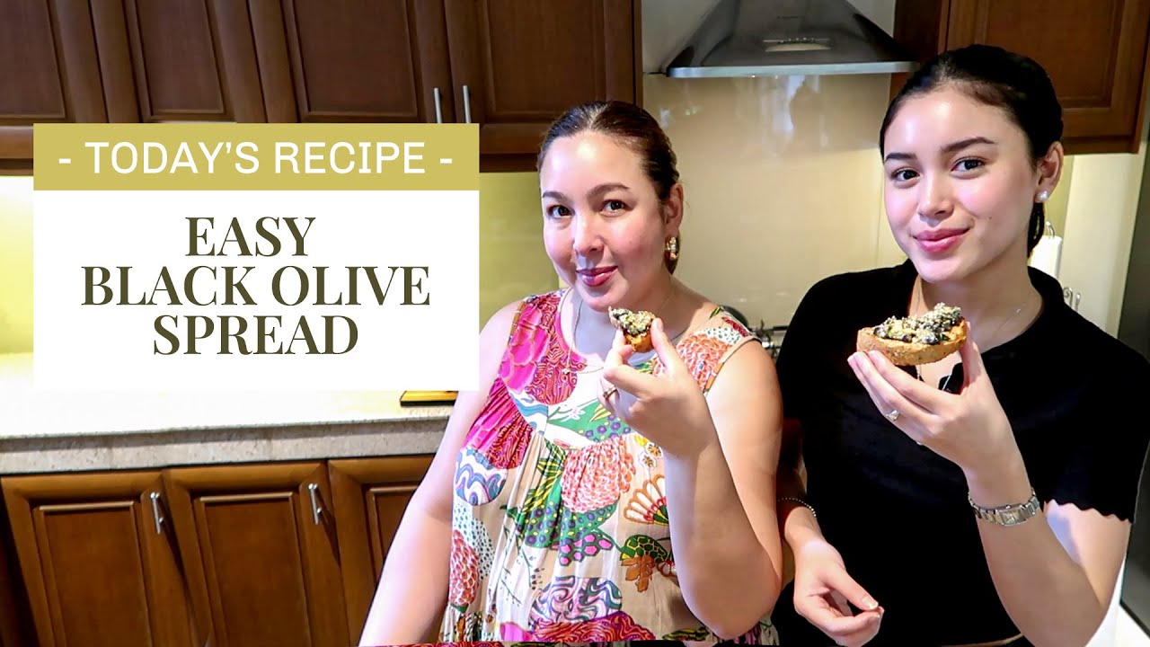 Making Easy Black Olive Spread with Claudia | Marjorie's Kitchen