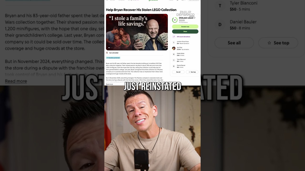 GoFundMe Folded! RecklessBen Fundraiser Restored