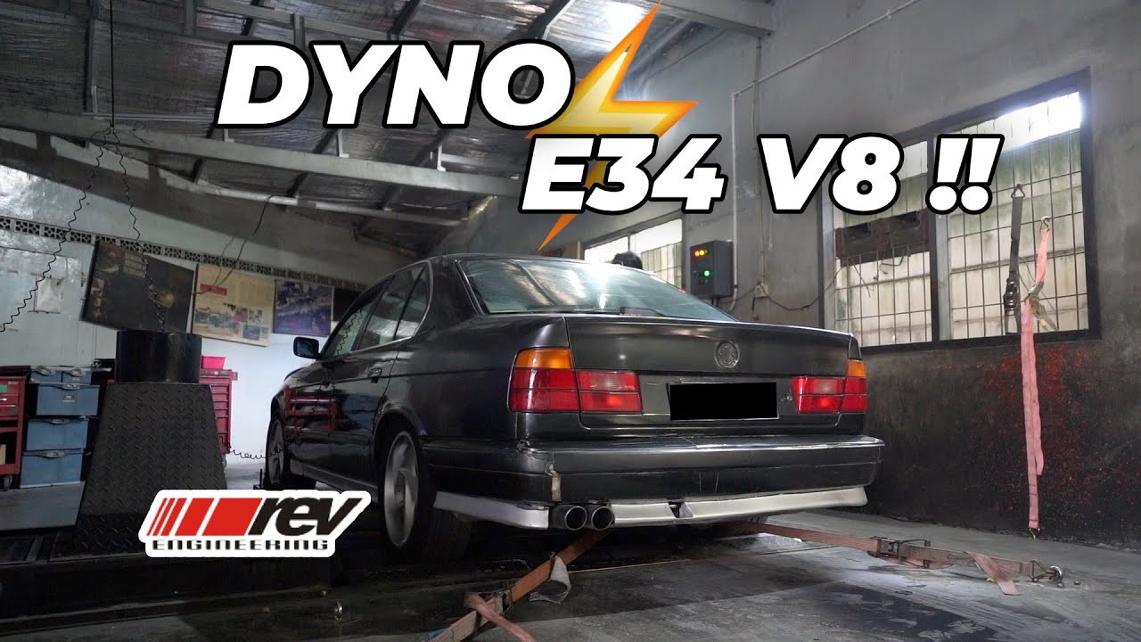 NUNGGU SATU TAHUN !! AKHIRNYA BMW E34 V8 DYNO DI REV  !! ( SUARA GLEDEK ⚡️)