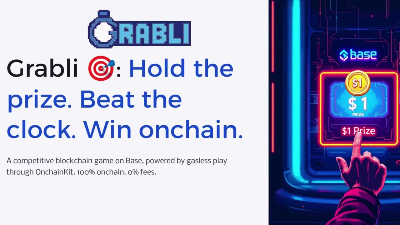 Grabli 🎯 &mdash; The First Free-to-Play Onchain Game on Base | Hold, Claim, Win!