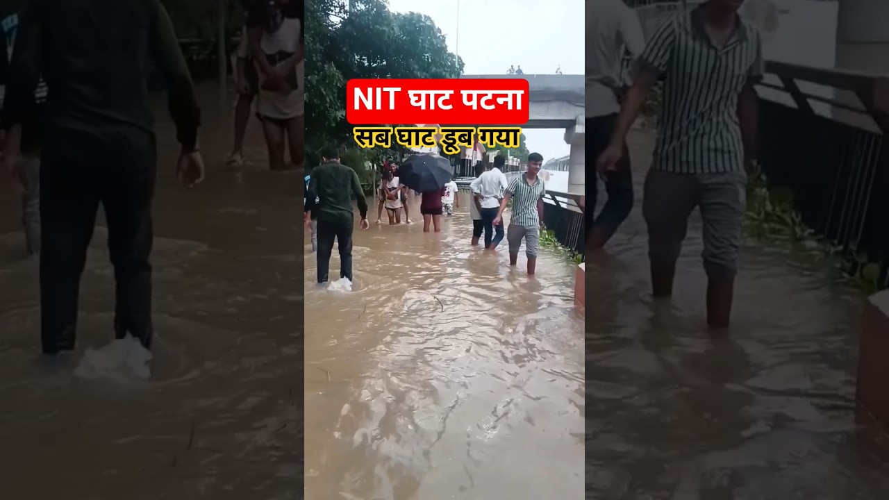 Nit ghat patna flood Ganga river #nitghatpatna #patna #patnaflood #vlog #ytshort #shorts