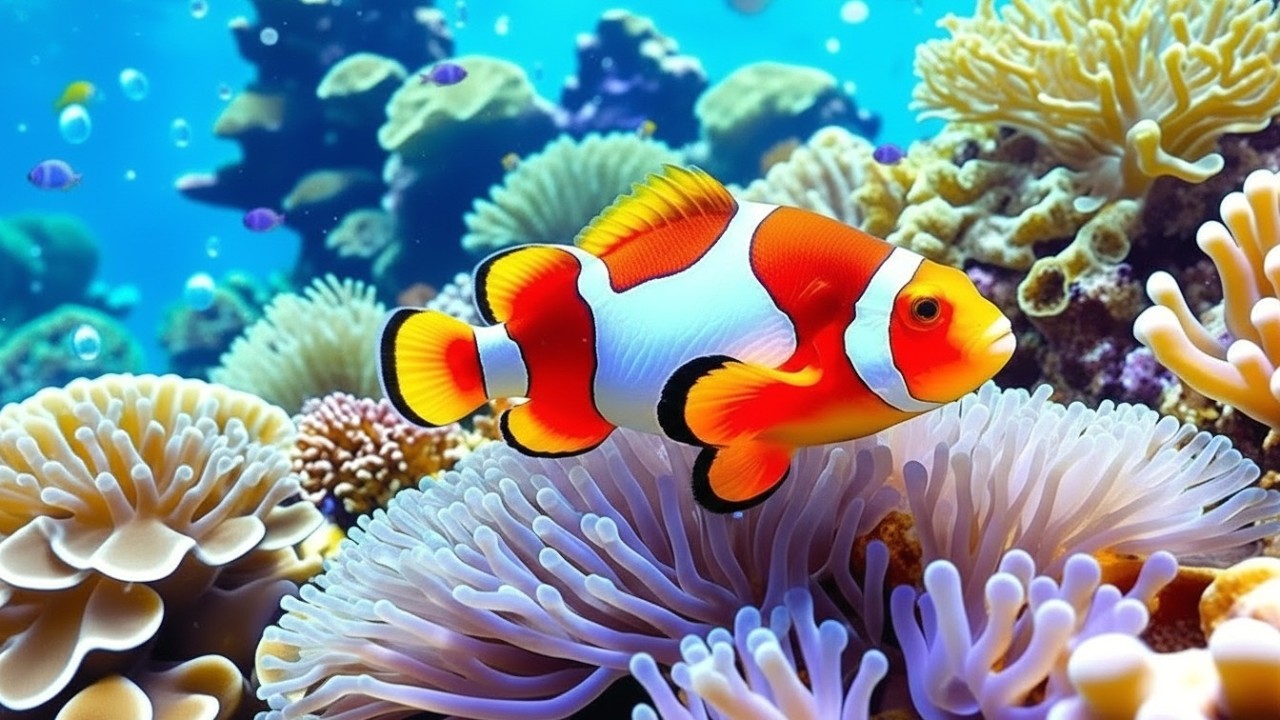 Stunning 4K Aquarium Video | Tropical Fish Tank, Coral Reef Colors & Relaxing Sleep Sounds