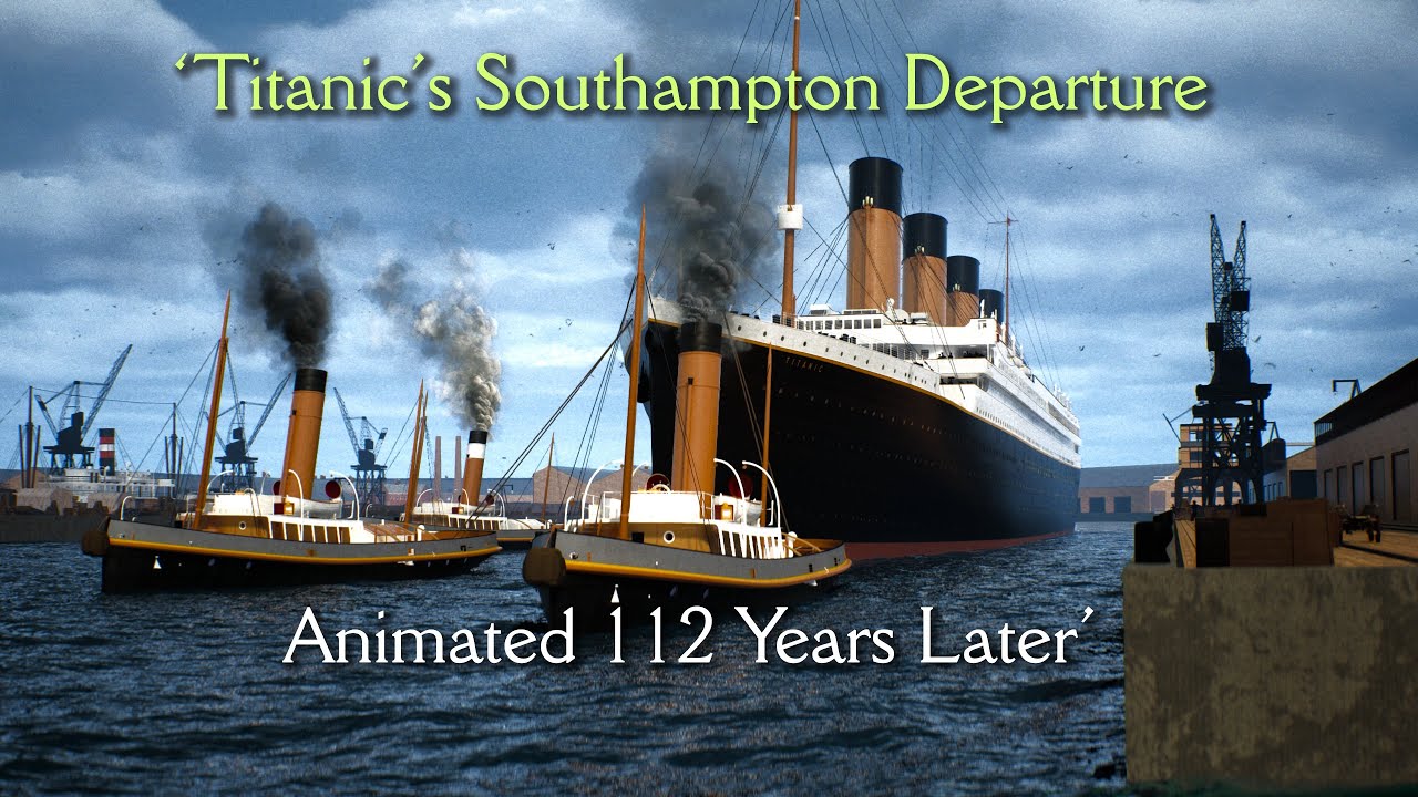 Titanic's Southampton Departure | Animated 112 Years Later