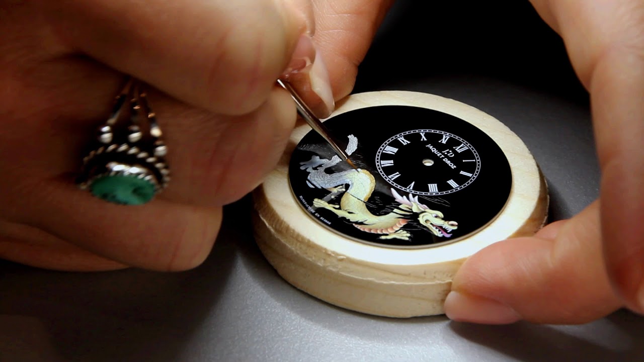 Jaquet Droz Dragon Grand Feu enamel dial miniature painting