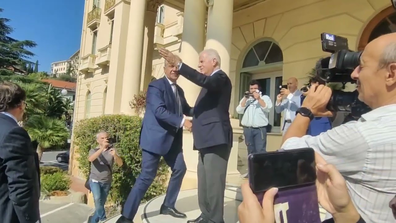 Imperia: l'arrivo del Ministro dell'Interno Matteo Piantedosi in Prefettura