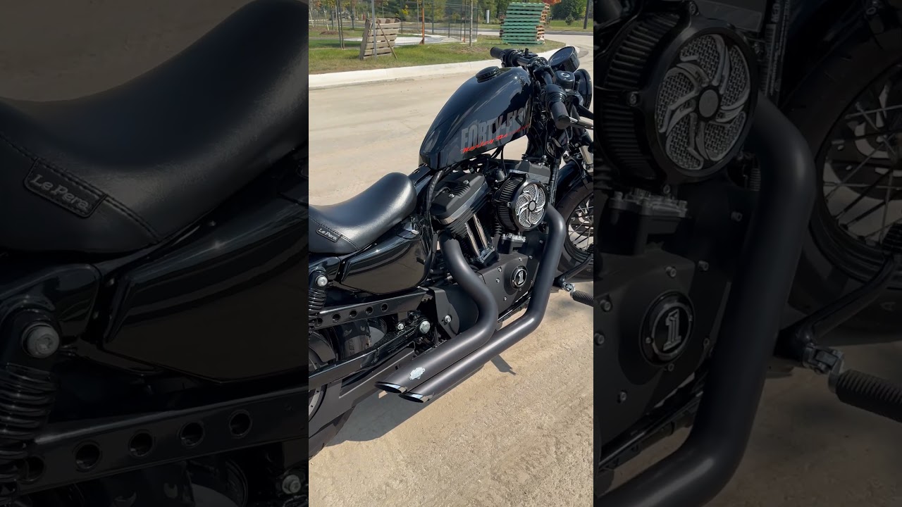 Custom Harley Sportster 48 with Vance and Hines Exhaust #harleydavidson #sportster1200 #harley #48
