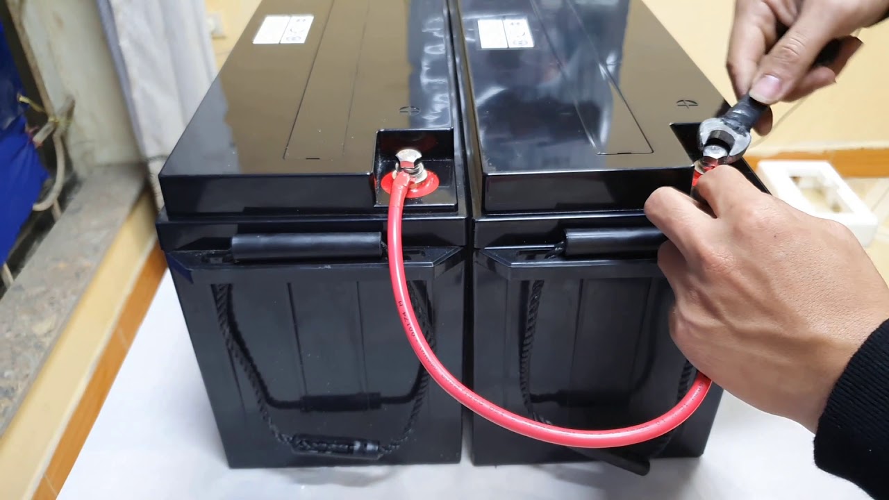 Hướng dẫn đấu nối song song hai ắc quy 12V/150AH của Apollo || Nguồn dự phòng Apollo