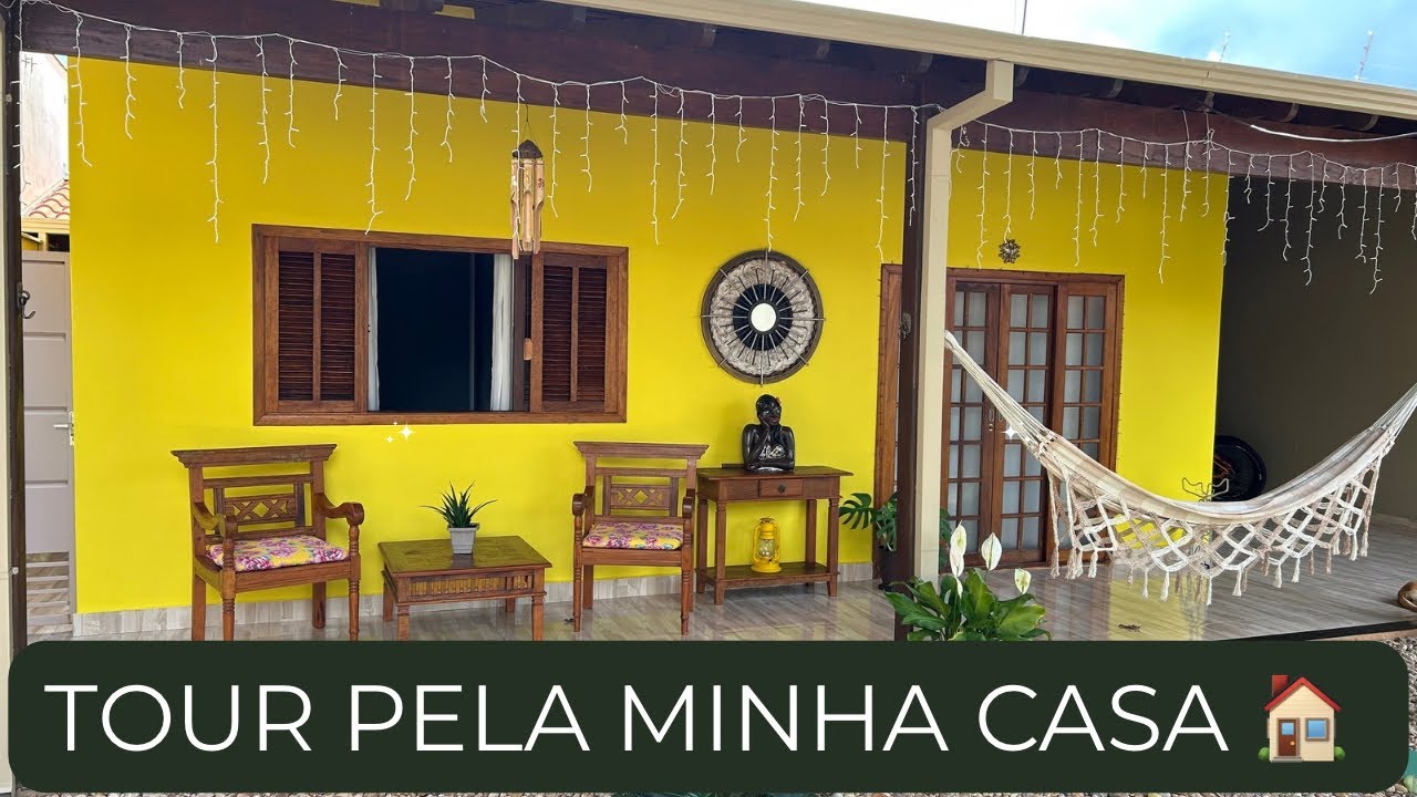 TOUR PELA MINHA CASA 🏡 #casaamarela #casadeinterior #casarustica.