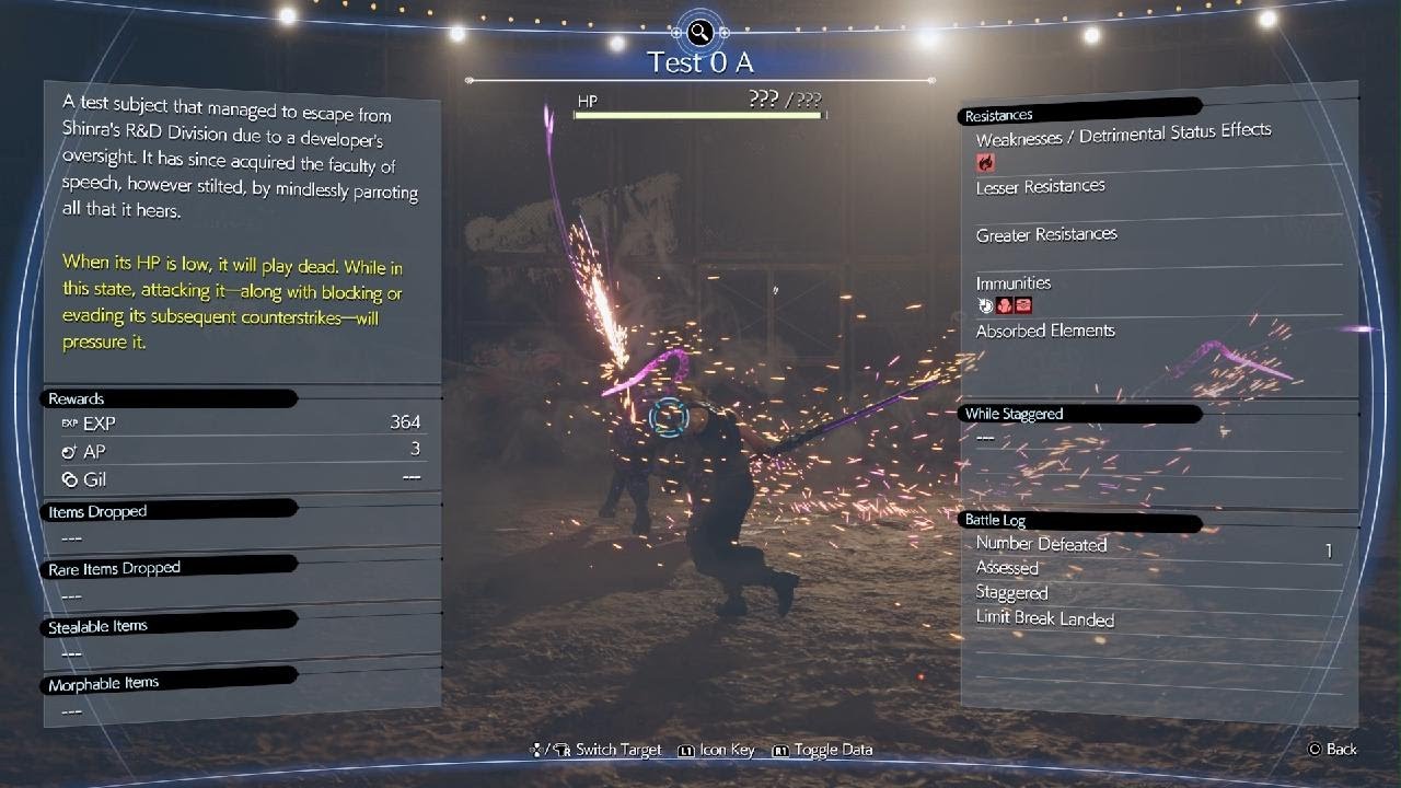 FINAL FANTASY VII REBIRTH - Test 0 fight