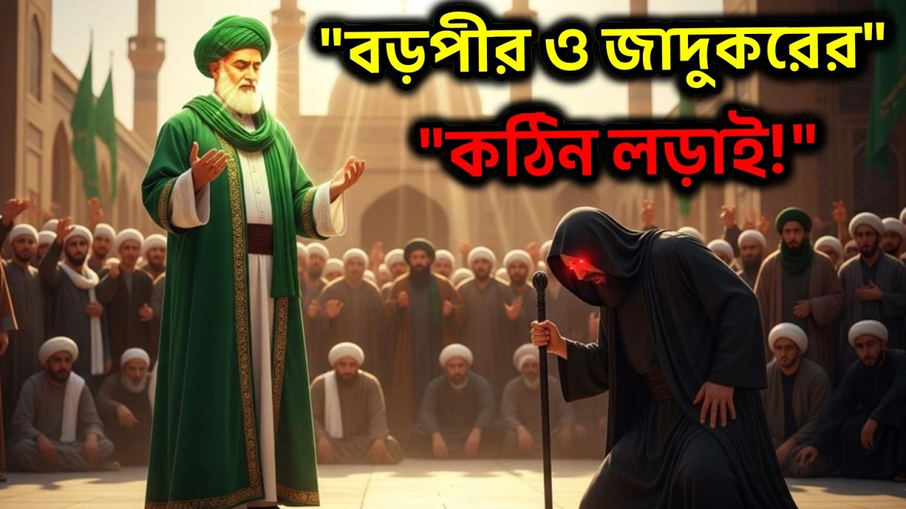বড়পীর আব্দুল কাদের জিলানী (র.) ও জাদুকরের মোকাবেলা | ঈমানের অলৌকিক শক্তি | Bangla Islamic Story