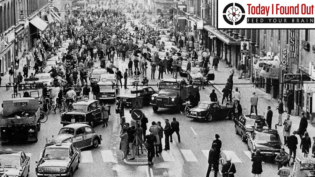 That Time Sweden Changed Its Traffic Direction in a Single Day