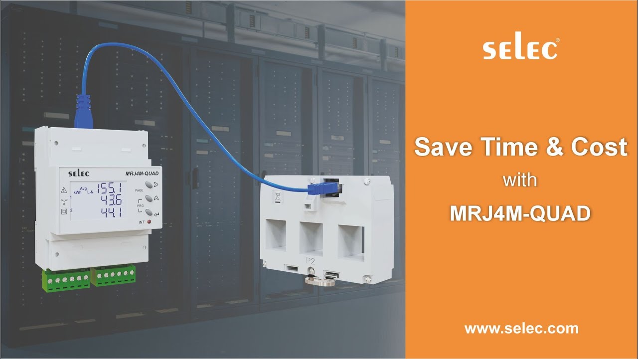 MRJ4M-Quad : Self-powered Multifunction Meter | Time-saving | Cost-saving | Four channel monitoring