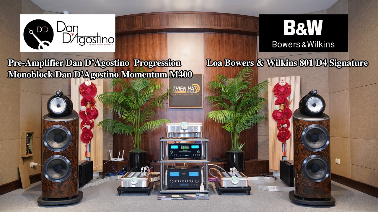 Đỉnh Cao Âm Thanh Với Loa B&W 801 D4 Signature + Dan D'Agostino  Pre HD  + Momentum M400