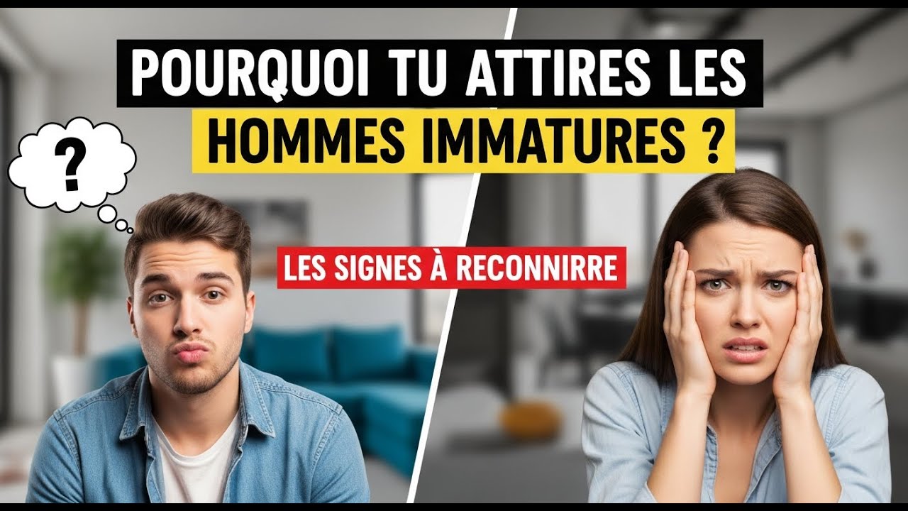 Pourquoi tu attires les hommes immatures ?