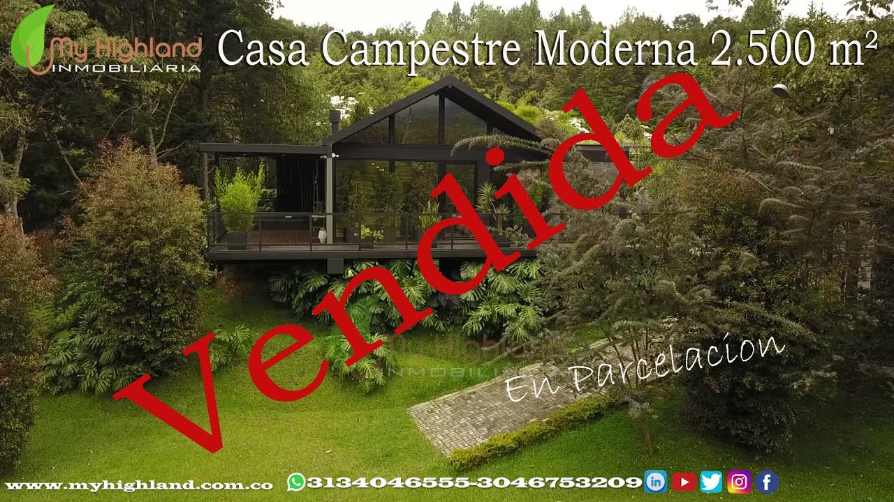 Casa Campestre Moderna de 2.500 m²