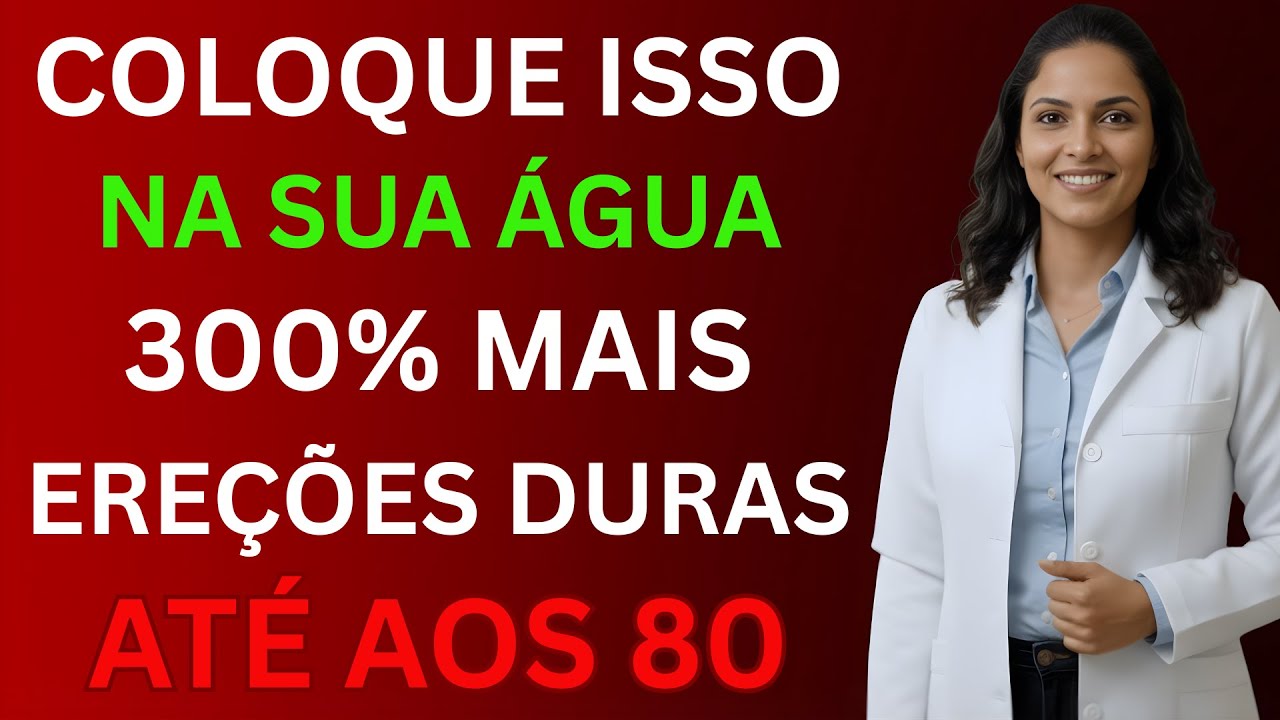 Urologista Revela: Homens 50+ Que Bebem Água PURA Estão Matando Suas Ereções - Adicione ISSO!
