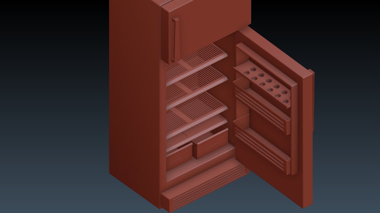 Blender: Modeling a Refrigerator