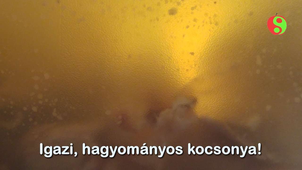 Kocsonya hagyományos módon