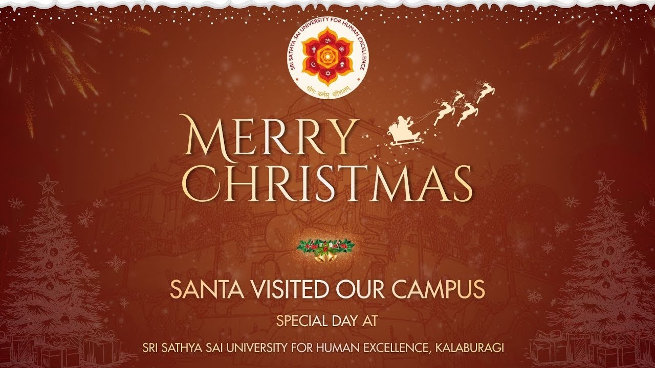 This Christmas, Santa arrives on campus to make moments truly special || SSSUHE|| @smsghm